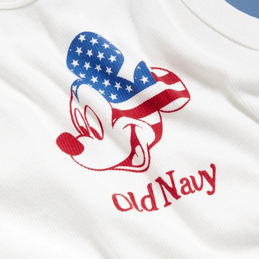 Old Navy x Disney Mickey Mouse LogoGraphic Snug Tank Top - Picture 2 of 2